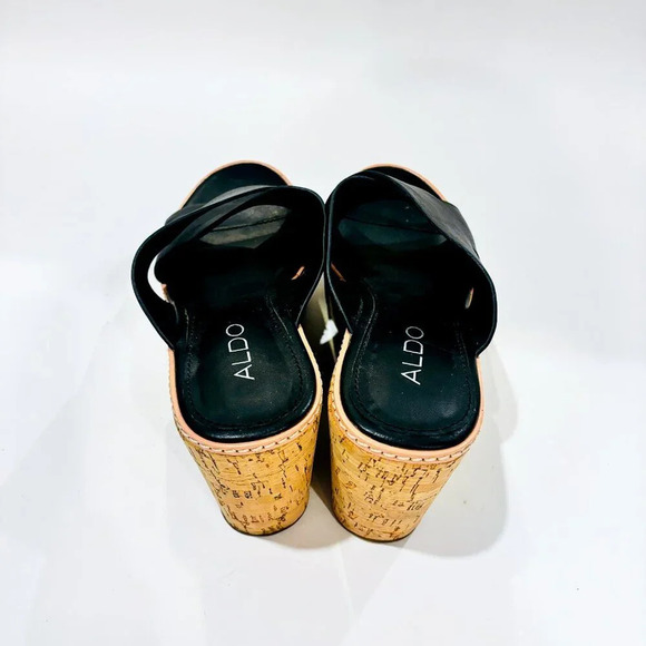 ALDO Lateefa black patform sandals - Picture 10 of 11